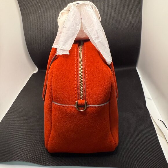Madewell the medium crossbody bag in Bandana Red suede - Brand New - Never used - Picture 3 of 13